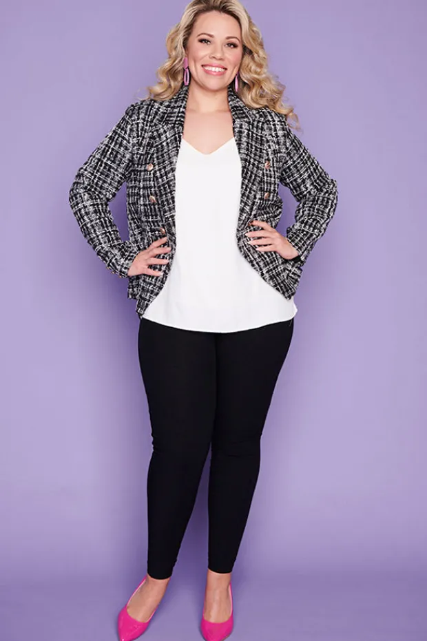 Lorraine Designs Jackets & Coats*Brittany Black and White Jacket