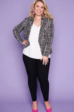 Lorraine Designs Jackets & Coats*Brittany Black and White Jacket