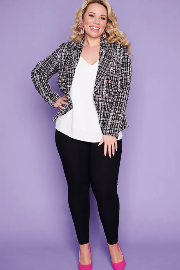 Lorraine Designs Jackets & Coats*Brittany Black and White Jacket