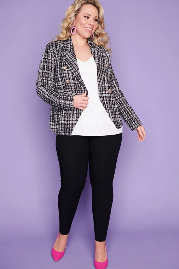 Lorraine Designs Jackets & Coats*Brittany Black and White Jacket