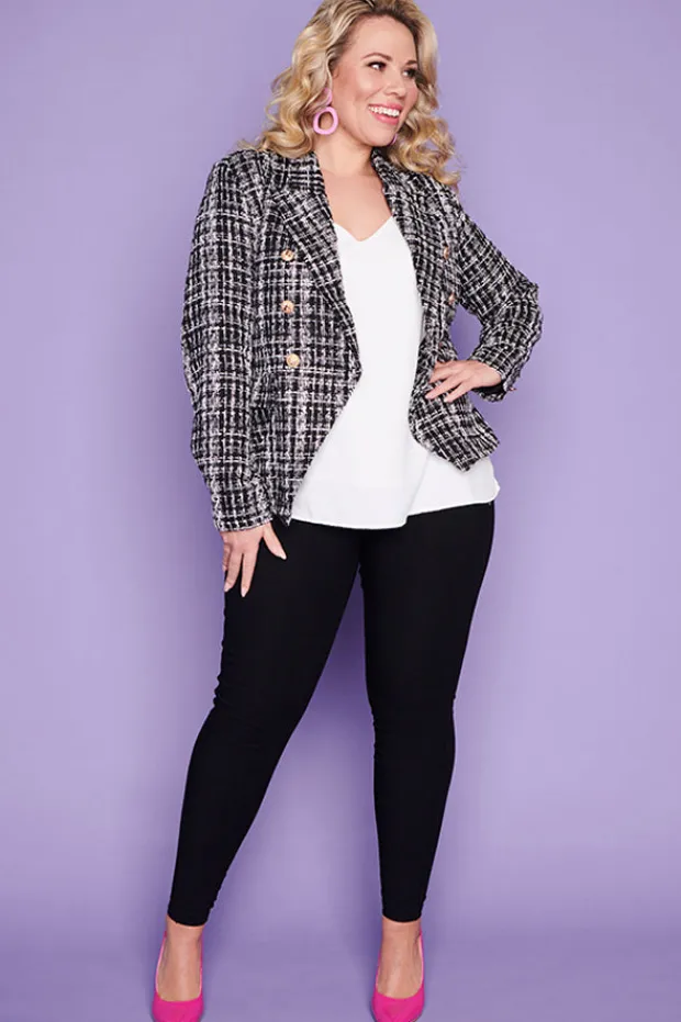 Lorraine Designs Jackets & Coats*Brittany Black and White Jacket