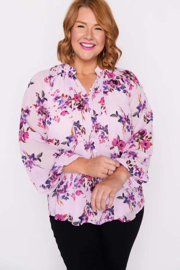 Lorraine Designs Tops*Brody Pretty in Pink Blouse