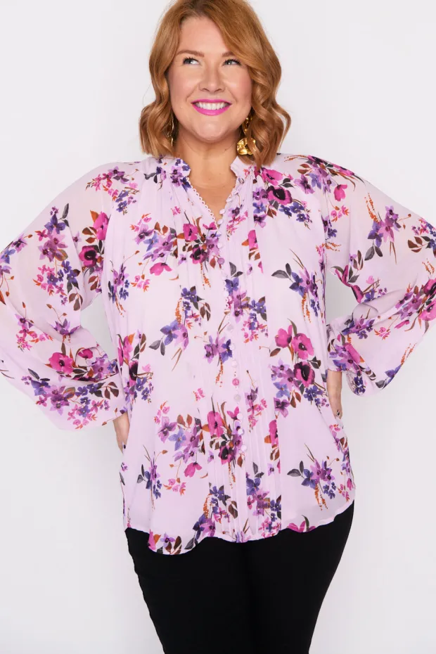 Lorraine Designs Tops*Brody Pretty in Pink Blouse