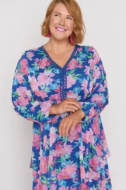 Lorraine Designs Bridesmaid Dresses | Fit & Flare Dresses*Cacy Tropical Watercolour Dress