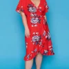 Little Party Dress Fit & Flare Dresses | Cocktail Dresses*Cassandra Red Floral Wrap Dress