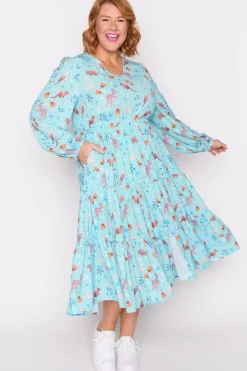 Lorraine Designs Casual Dresses | Loose Dresses*Charity Hopping Happy Long Sleeve Dress
