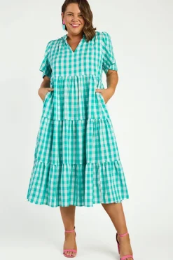 Lorraine Designs Loose Dresses | Casual Dresses*Clara Jade Gingham Dress