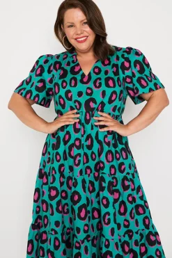 Lorraine Designs Loose Dresses | Casual Dresses*Clara Minty Leopard Dress
