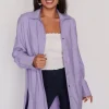 Lorraine Designs Tops | Shirt Dresses*Darcy Purple Long Shirt
