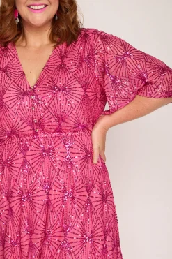 Lorraine Designs Sequin Dresses | Bridesmaid Dresses*Delight Pink Party Dress
