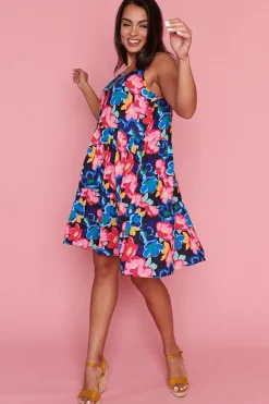 Lorraine Designs Fit & Flare Dresses*Diana Perfect Poppies Short Dress