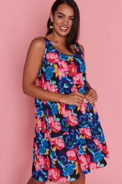 Lorraine Designs Fit & Flare Dresses*Diana Perfect Poppies Short Dress