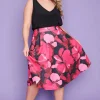 Lorraine Designs Skirts*Elena Pink Hibiscus Party skirt