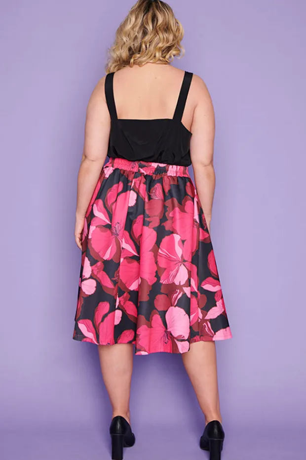 Lorraine Designs Skirts*Elena Pink Hibiscus Party skirt