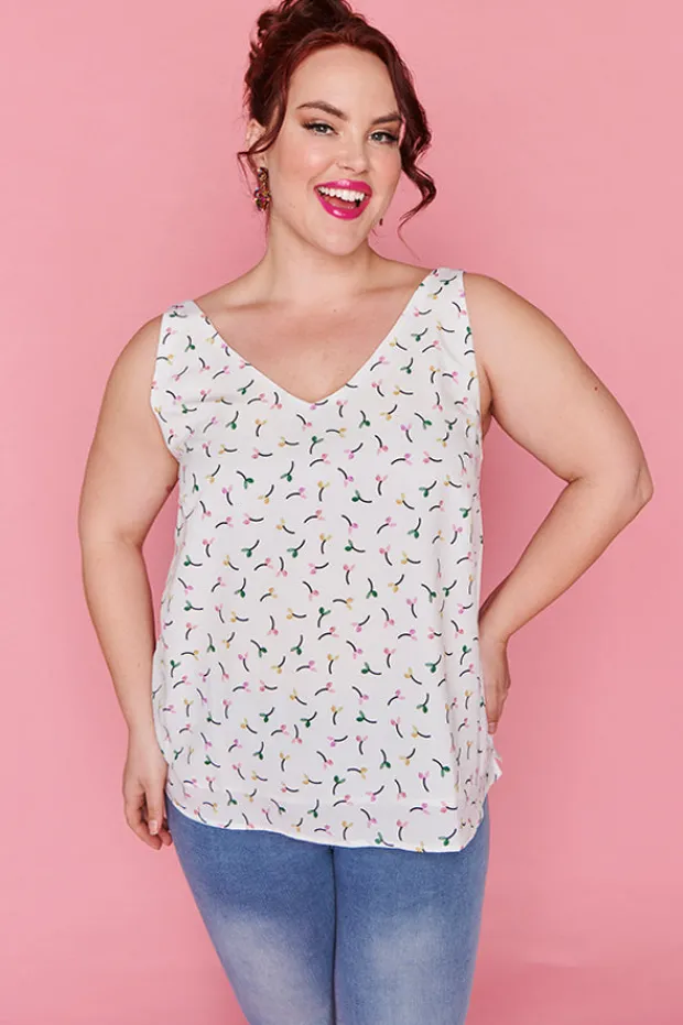 Lorraine Designs Tops*Eliza Flower Buds Cami