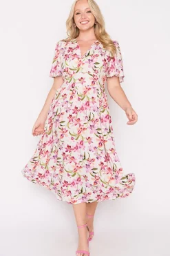Lorraine Designs Casual Dresses | Fit & Flare Dresses*Eloise Soft Orchids Dress