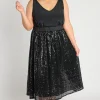 Lorraine Designs Skirts*Eras Black Sequin Skirt