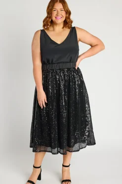 Lorraine Designs Skirts*Eras Black Sequin Skirt