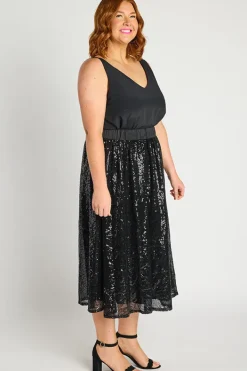Lorraine Designs Skirts*Eras Black Sequin Skirt