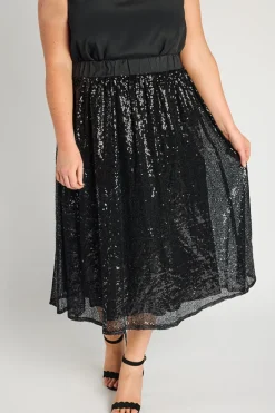 Lorraine Designs Skirts*Eras Black Sequin Skirt