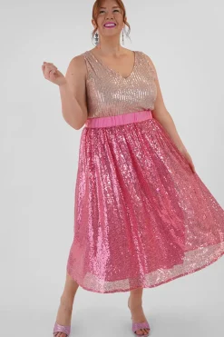 Lorraine Designs Skirts*Eras Pink Sequin Skirt