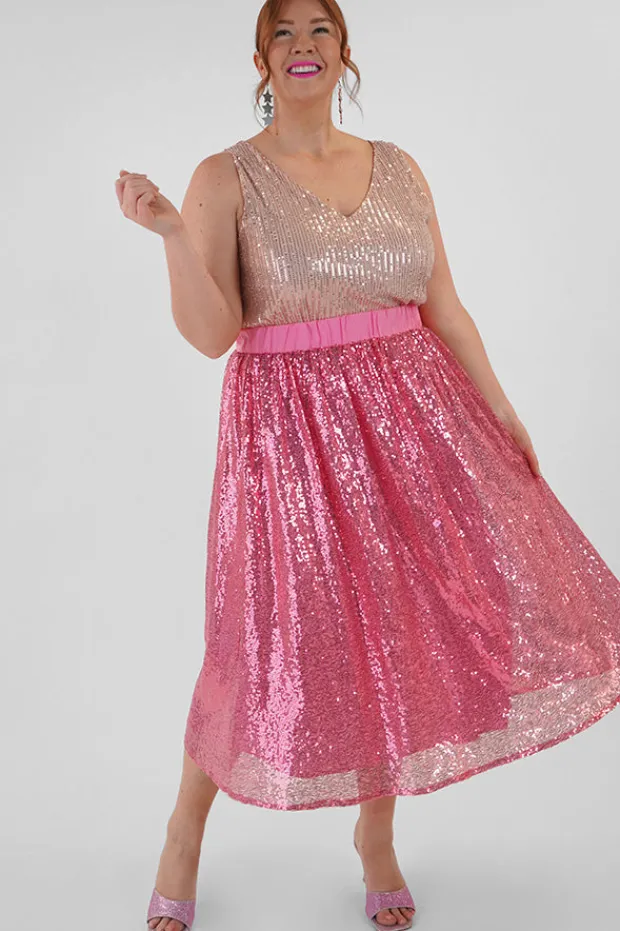 Lorraine Designs Skirts*Eras Pink Sequin Skirt