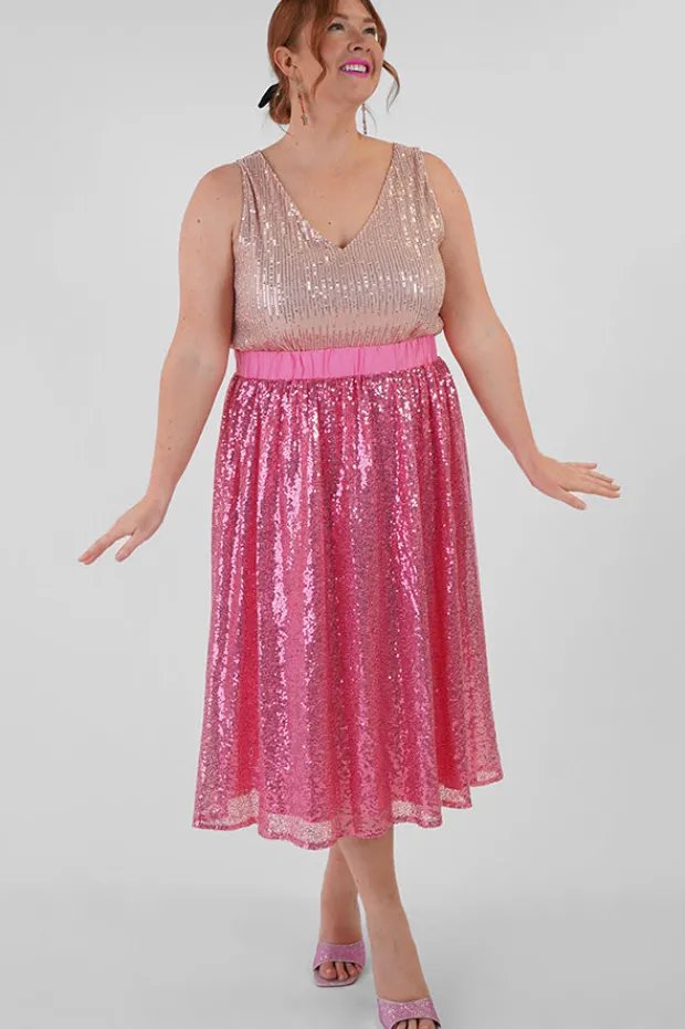 Lorraine Designs Skirts*Eras Pink Sequin Skirt