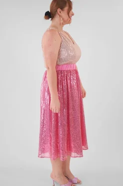 Lorraine Designs Skirts*Eras Pink Sequin Skirt