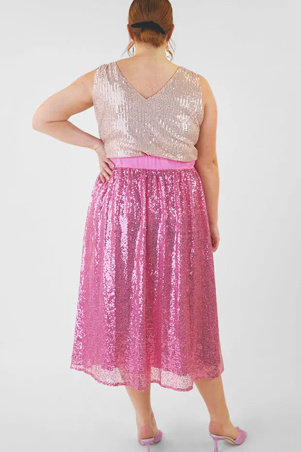Lorraine Designs Skirts*Eras Pink Sequin Skirt
