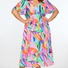 Lorraine Designs Casual Dresses | Fit & Flare Dresses*Evie Colour Swatch Dress