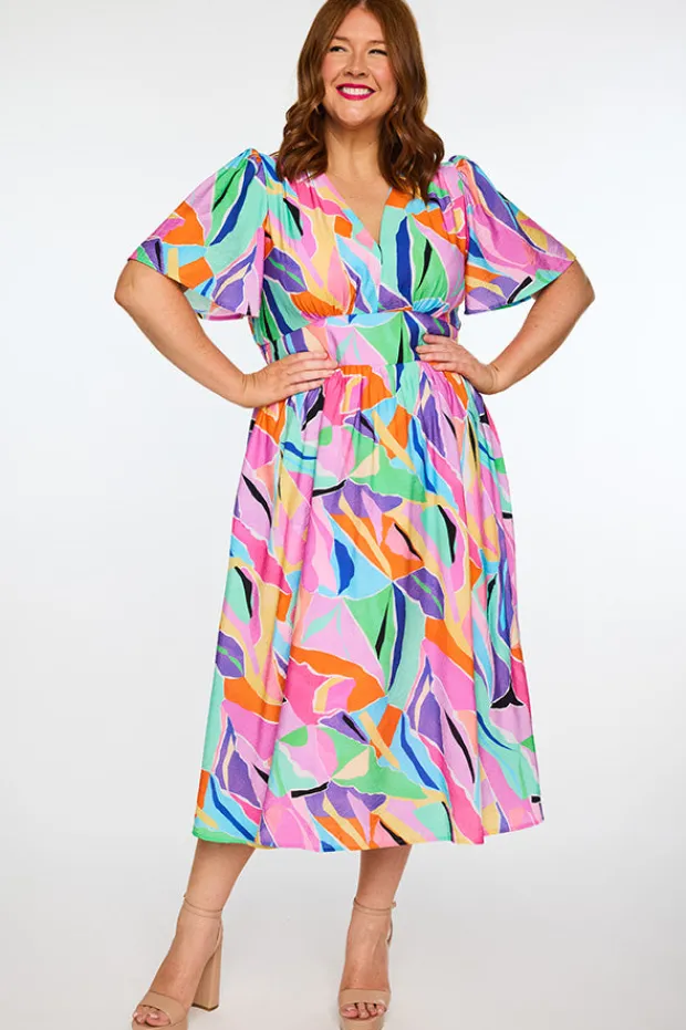 Lorraine Designs Casual Dresses | Fit & Flare Dresses*Evie Colour Swatch Dress