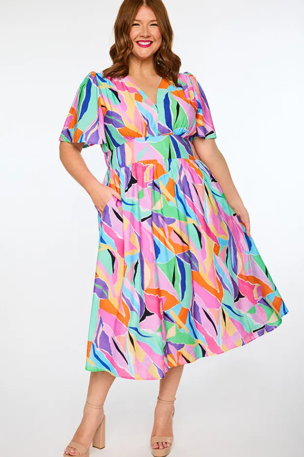Lorraine Designs Casual Dresses | Fit & Flare Dresses*Evie Colour Swatch Dress