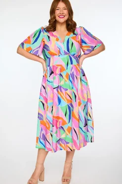 Lorraine Designs Casual Dresses | Fit & Flare Dresses*Evie Colour Swatch Dress