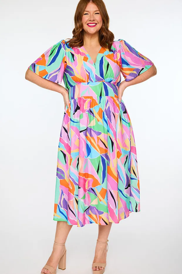 Lorraine Designs Casual Dresses | Fit & Flare Dresses*Evie Colour Swatch Dress