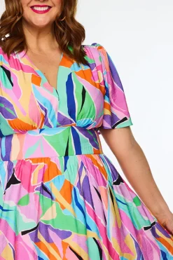 Lorraine Designs Casual Dresses | Fit & Flare Dresses*Evie Colour Swatch Dress