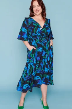 Lorraine Casual Dresses | Fit & Flare Dresses*Finley Ocean Blue Dress