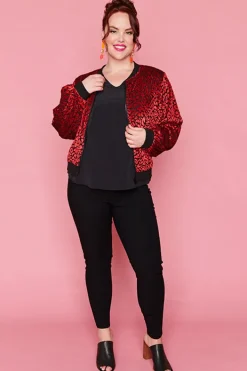 Lorraine Designs Jackets & Coats*Flashy Burning Red Jacket