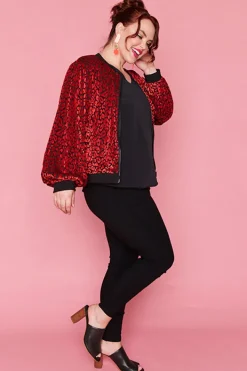 Lorraine Designs Jackets & Coats*Flashy Burning Red Jacket