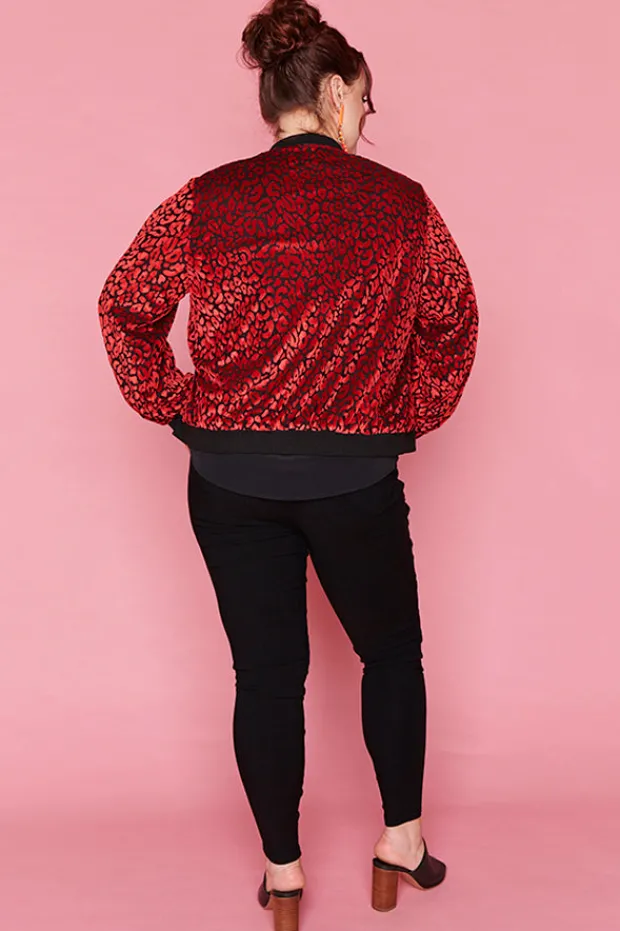 Lorraine Designs Jackets & Coats*Flashy Burning Red Jacket