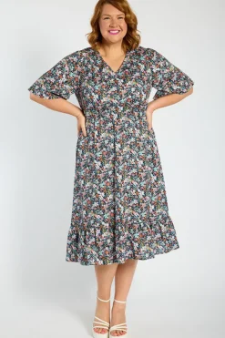 Lorraine Designs Casual Dresses | Fit & Flare Dresses*Florida Flower Burst Dress