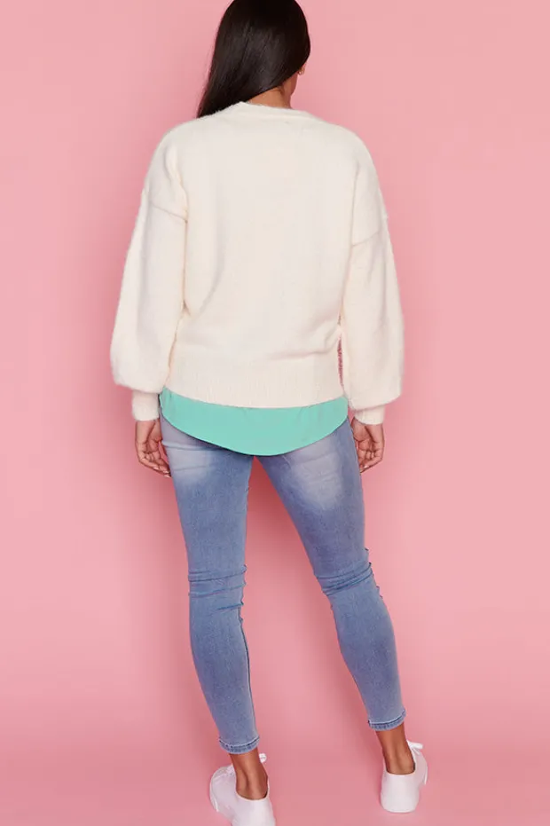 Lorraine Designs Knits & Cardigans*Fluffy Ivory Cardi