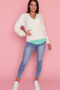 Lorraine Designs Knits & Cardigans*Fluffy Ivory Cardi