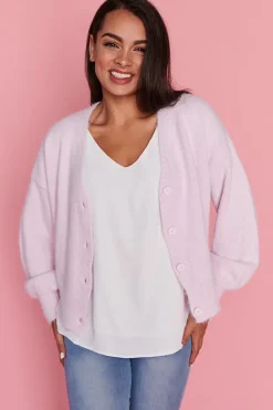 Lorraine Designs Knits & Cardigans*Fluffy Soft Pink Cardi