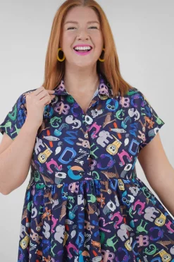 Lorraine Designs Casual Dresses | Fit & Flare Dresses*Frankie Alpha Animals Dress