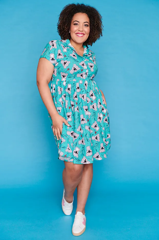 Lorraine Designs Casual Dresses | Fit & Flare Dresses*Frankie Green Koala Dress