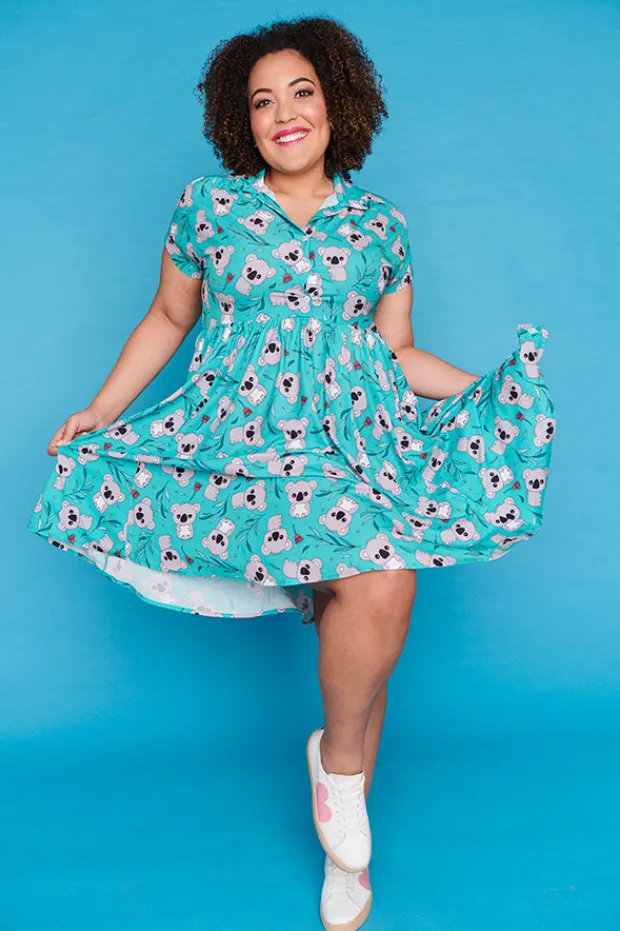 Lorraine Designs Casual Dresses | Fit & Flare Dresses*Frankie Green Koala Dress