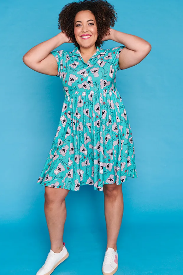 Lorraine Designs Casual Dresses | Fit & Flare Dresses*Frankie Green Koala Dress