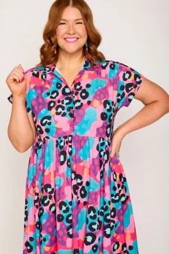 Lorraine Designs Loose Dresses | Casual Dresses*Frankie Inky Leopard Dress
