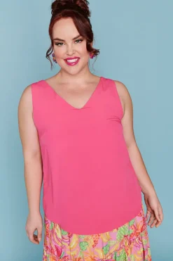 Lorraine Designs Tops*Gabrielle Hot Pink Top