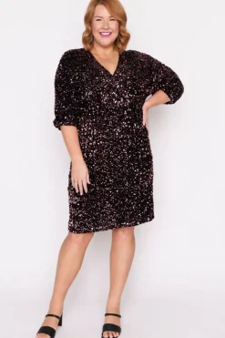 Lorraine Designs Sequin Dresses | Cocktail Dresses*Georgia Black & Pink Party Dress